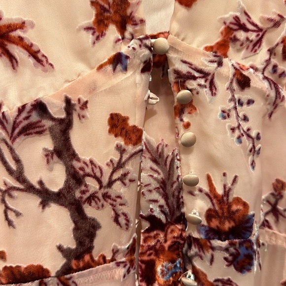 Willow & Clay floral velvet dress. Size XL. New without tags. - Picture 2 of 4